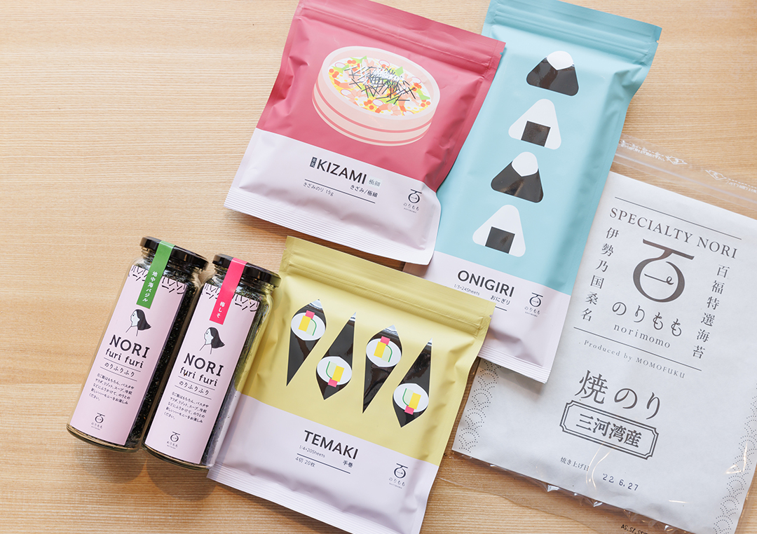 のりのおいしさを伝える桑名発ブランド【のりもも】