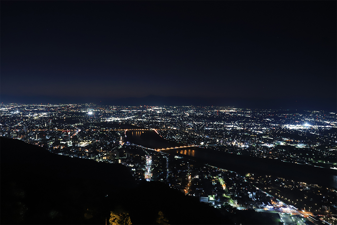 金華山,ロープウェー,リス村,岐阜城,夜景,ライトアップ